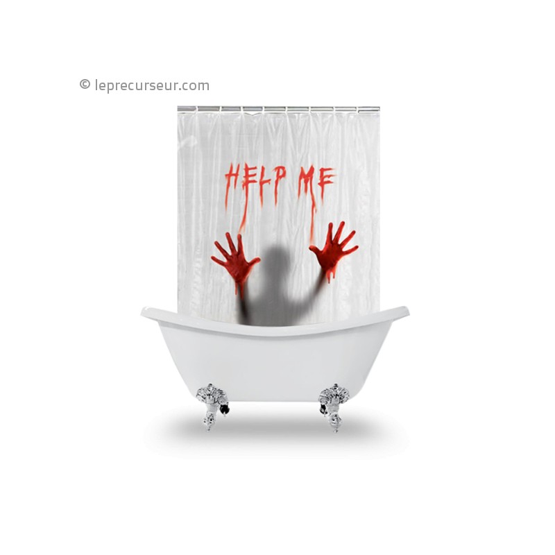 Rideau de douche crime Help Me LePrecurseur com