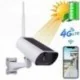 Caméra de surveillance pour extérieur solaire Carte SIM 3G et 4G Zoom X4