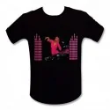 T-shirt femme Dj rose LED