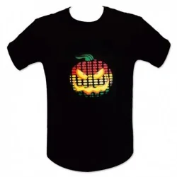 T-Shirt LED motif halloween