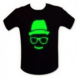 T-shirt motif fluorescent mec cool