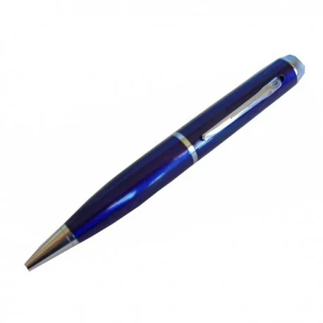 Caméra espion 4Go stylo bleu