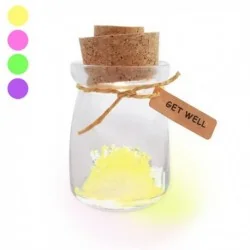 Bocal souhait avec algue lumineuse