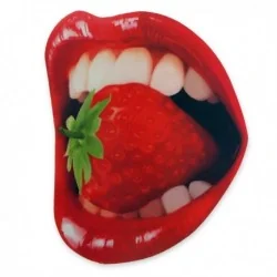 Tapis de souris bouche sexy et fraise