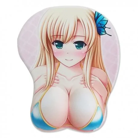 Tapis de souris PC manga à gros seins