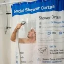 Rideau de douche profil reseaux sociaux