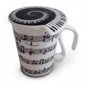 Mug partition musique à couvercle