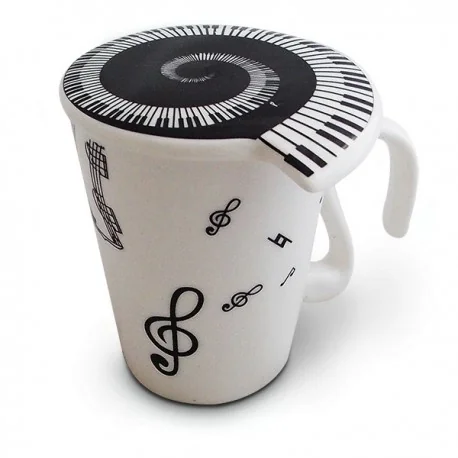 Mug à couvercle design musical