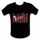 T-shirt interactif equalizer lumineux "I love music"