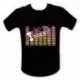 T-shirt interactif equalizer lumineux "I love music"
