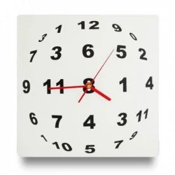 Horloge murale illusion d'optique