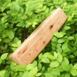 Coussin morceau de bois