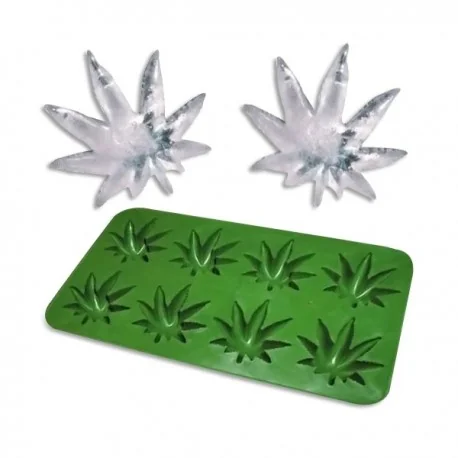 Bac à glacons feuille de cannabis en silicone