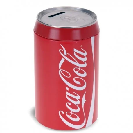 Tirelire imitation canette de coca-cola