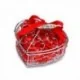 Panier 6 roses de savon pour le bain