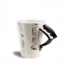 Tasse partitions de musique anse piano