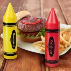 Ketchup et moutarde crayons