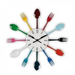 Horloge murale fourchettes spécial cuisine