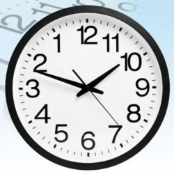 Horloge murale chiffres inversés