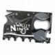 Carte Ninja 18 outils en 1 pour portefeuille