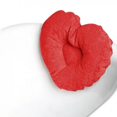 Coussin de bain gonflable en forme de coeur
