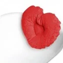 Coussin de bain gonflable en forme de coeur