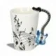 Tasse avec anse guitare électrique bleue