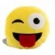 Coussin emoticone clin d'oeil smiley