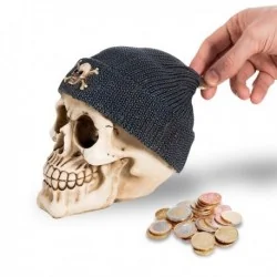 Tirelire squelette bonnet de pirate