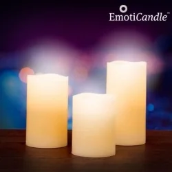 Bougies de cire vanillée à flamme LED (lot de 3)
