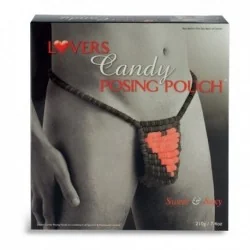 String homme cœur de bonbons