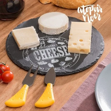 Service à fromage en ardoise