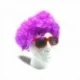 Perruque violette coupe afro