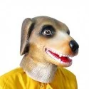 Masque tête de chien en latex