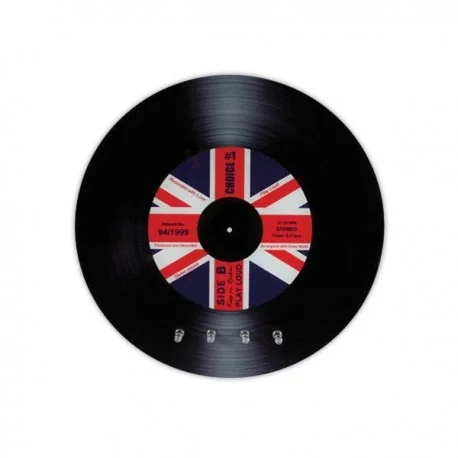 Accroche-clés disque vinyle drapeau Royaume-Uni