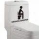 Sticker de toilettes Downloading