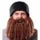 Bonnet avec longue barbe rousse