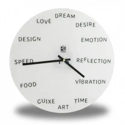 Horloge murale mots en anglais
