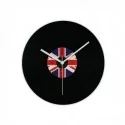 Horloge disque vinyle drapeau du Royaume-Uni
