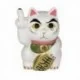 Tirelire chat maneki-neko à doigt d’honneur 
