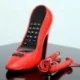 Téléphone fixe escarpin rouge