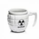 Tasse grenade motif pictogramme danger à anse cuillère