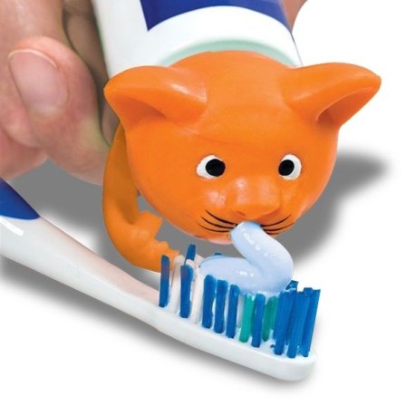 Bouchon chat distributeur de dentifrice