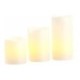 Bougies de cire vanillée à flamme LED (lot de 3)